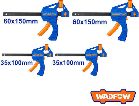 Wadfow WCZ4E21 Clamp Set Automatic Trigger Maximum Opening 101.6mm