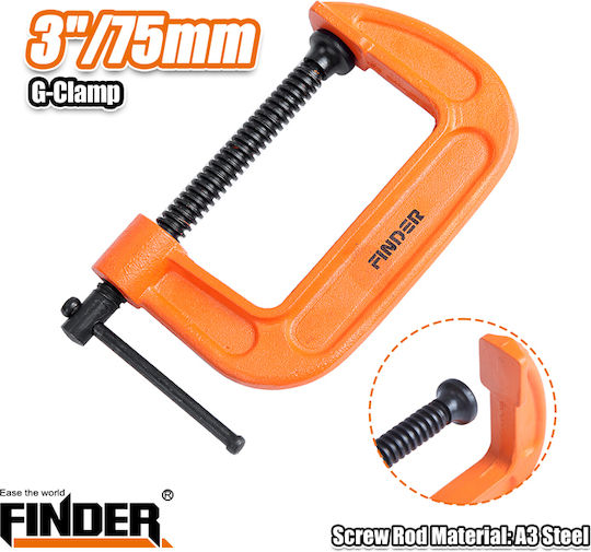 Finder 195234 Clamp Type "C" Maximum Opening 75mm