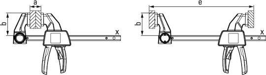 Bessey EZL45-8 Σφιγκτήρας Σκανδάλης με Μέγιστο Άνοιγμα 450mm