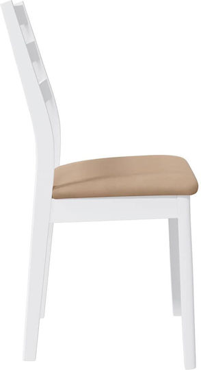 Stühle Speisesaal White 2Stück 48.5x49x90cm