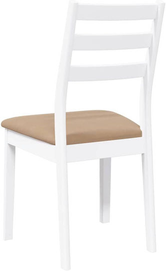Stühle Speisesaal White 2Stück 48.5x49x90cm