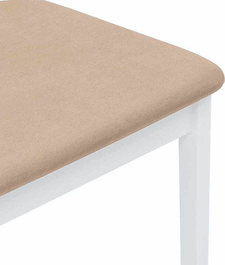 Stühle Speisesaal White 2Stück 48.5x49x90cm