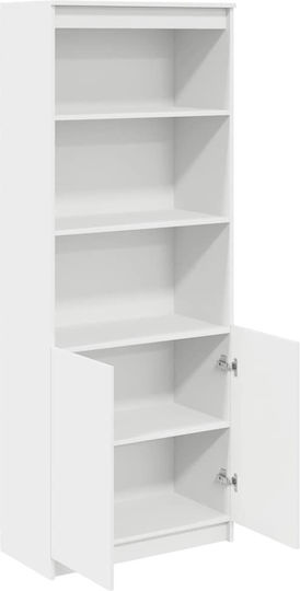 Βιβλιοθήκη Λευκό 70x35x180εκ.