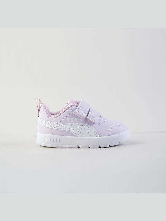 Puma Kinder Sneakers mit Klettverschluss Rosa