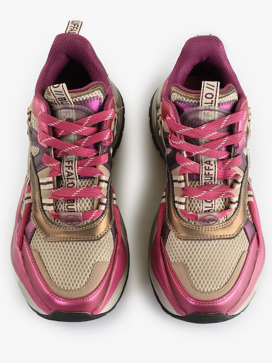Chunky Sneakers Purpple / Berry / Beige