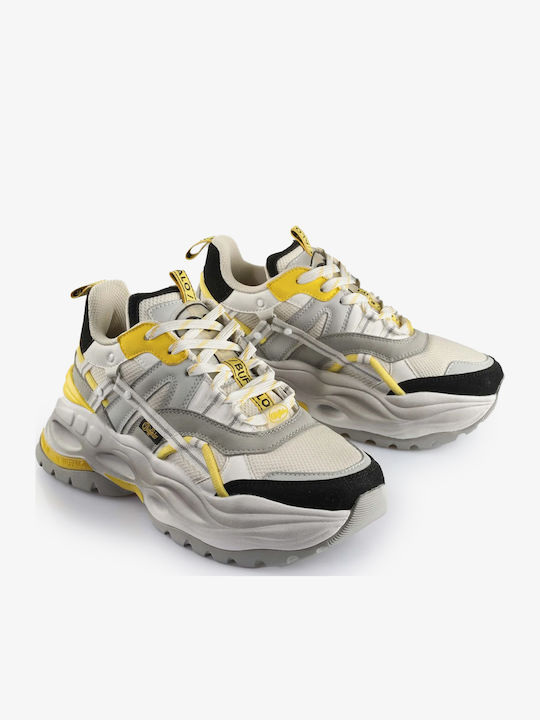 Buffalo Adidași Chunky Gri / Galbeni / Negri