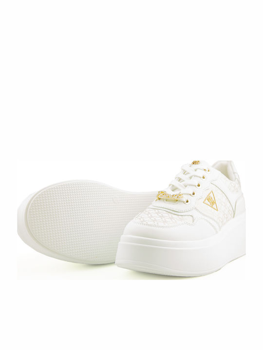 Sneakers Pentru Femei Albi Lt Gold Stamp