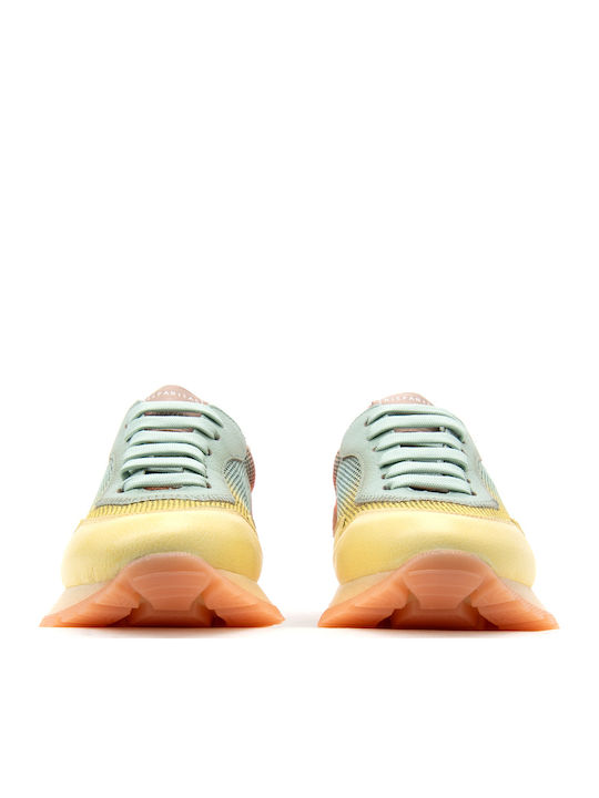 Sneakers Yellow-Orange-Sky Blue