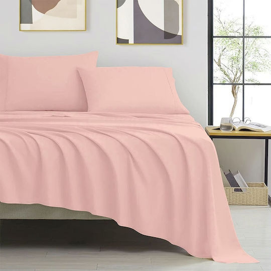 Ariete Satinport Σετ Σεντόνια Υπέρδιπλα 240x260εκ. Rose Gold (4τμχ)