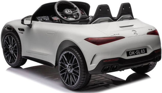 Mercedes AMG SL63 Doppelsitzer mit Fernbedienung Lizensiert 12 Volt Weiß