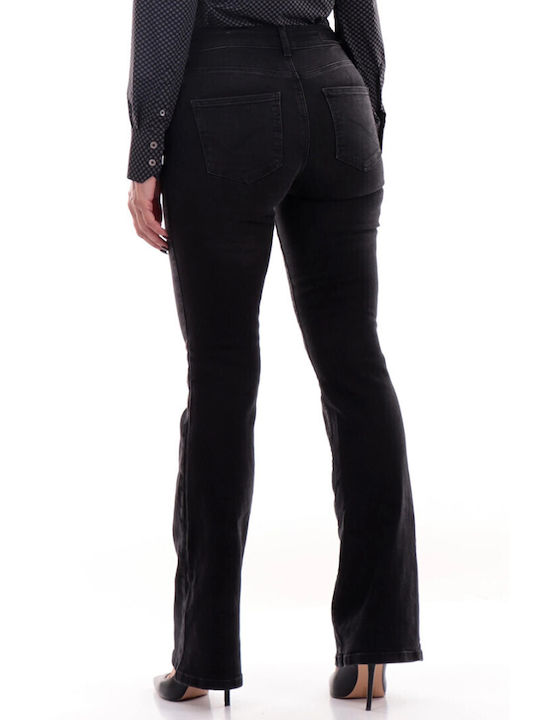 Only Women's Jean Trousers Flared Dark Grey