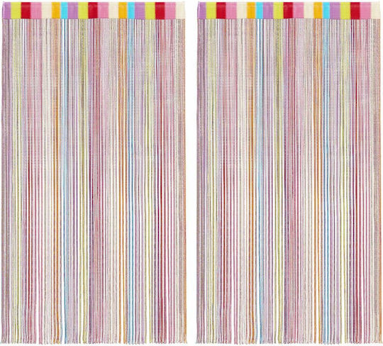 vidaXL Fabric Door Curtain Multicolour 140x250cm 4102038