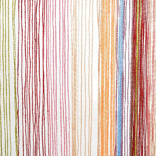 vidaXL Fabric Door Curtain Multicolour 140x250cm 4102038