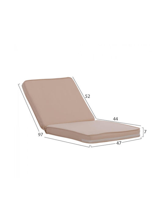 HomeMarkt Garden Chair Cushion Chios Beige 47x97cm.