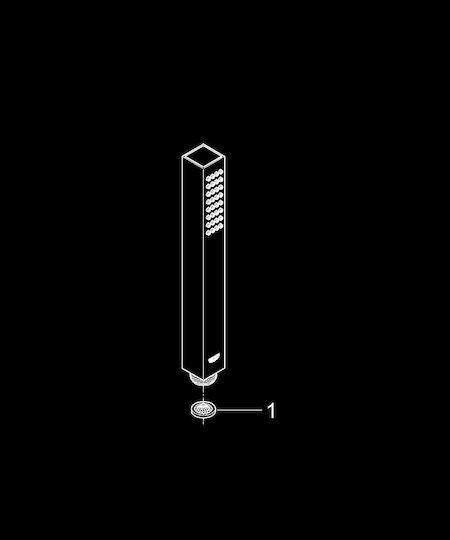 Grohe Cube Stick Τηλέφωνο Ντουζ
