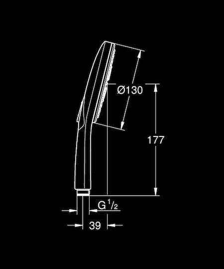 Grohe Rainshower Smartactive 130 Handbrause