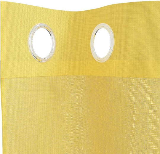 vidaXL vidaXL Vorhänge Fenster mit Grommets Gelb 140x300cm