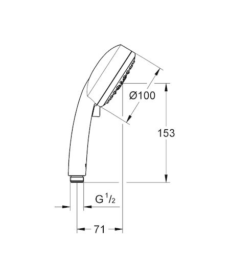 Grohe Tempesta Cosmopolitan 100 Τηλέφωνο Ντουζ