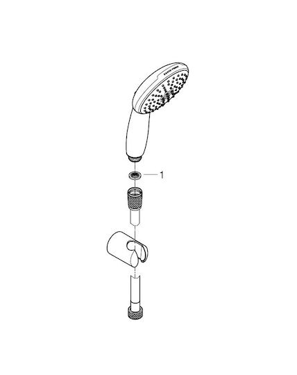 Grohe Tempesta 110 Τηλέφωνο Ντουζ με Σπιράλ