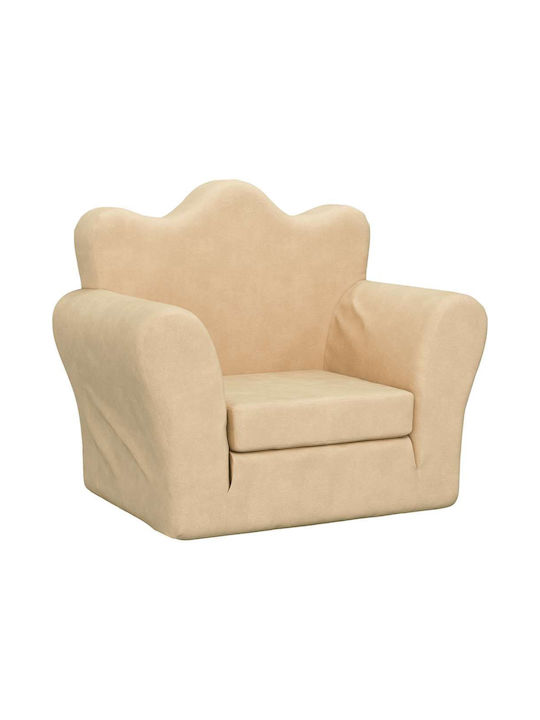 Armchair with Armrests Beige