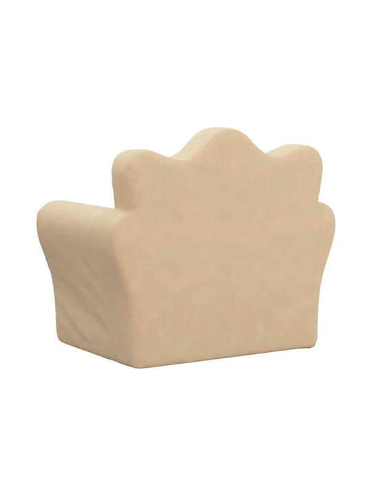 Armchair with Armrests Beige