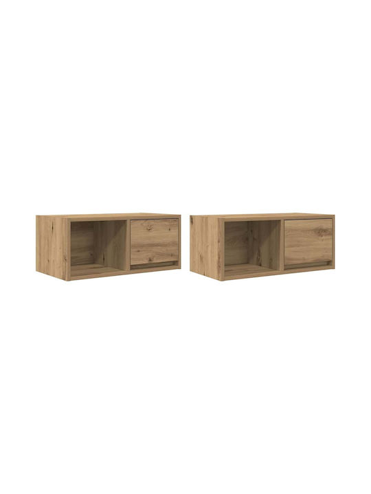 TV Stand Wooden Coffee L120xW31xH25.5cm