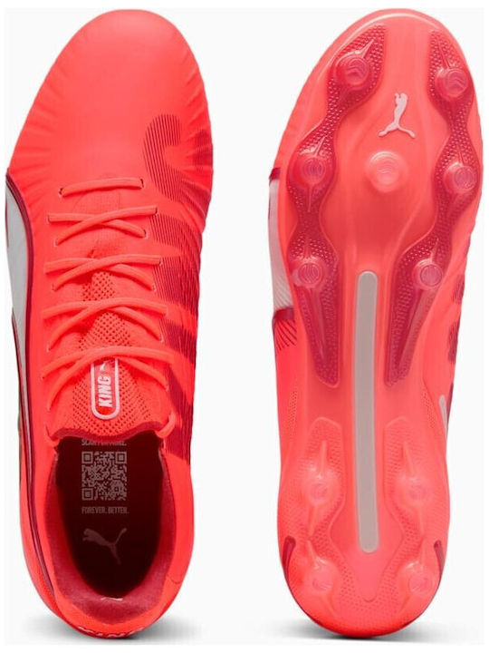 PUMA King Ultimate Pantofi de Fotbal cu crampoane Roșii