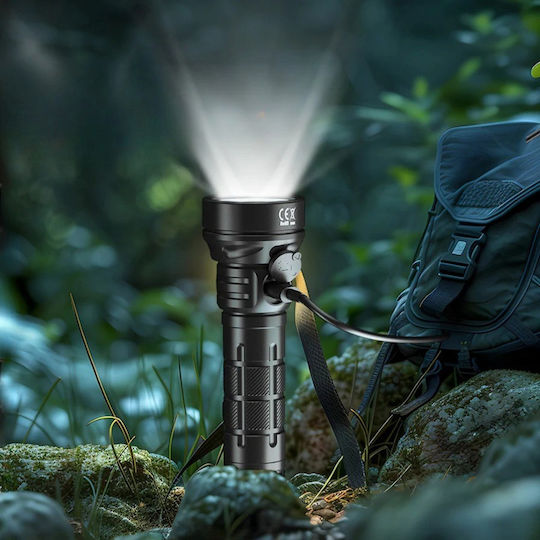 Ledholics Επαναφορτιζόμενος Φακός LED IP55 με Μέγιστη Φωτεινότητα 1700lm