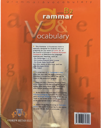 Grammar Vocabulary Student's Book Level B2