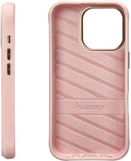Nimmy Nimmy Handyhüllen Wasserdichte Rosa Silikon / Kunststoff Rückseitenumschlag für iPhone 16 Pro