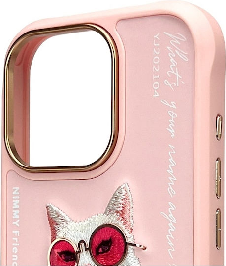 Nimmy Nimmy Handyhüllen Wasserdichte Rosa Silikon / Kunststoff Rückseitenumschlag für iPhone 16 Pro