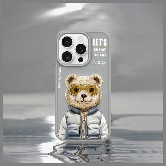 Nimmy Glasses Cool 2.0 Back Cover Silicon Plastic Rezistent La Apă Bear iPhone 15 Pro
