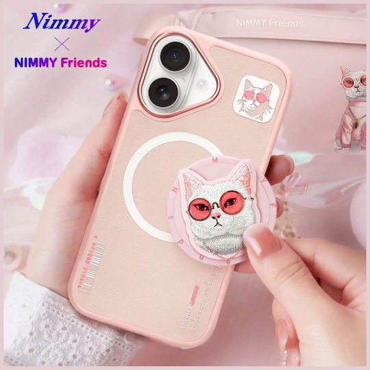 Nimmy Umschlag Rückseite Kunststoff / Silikon Rosa (iPhone 16)