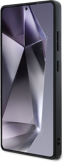 Lacoste Iconic Petit Pique Woven Logo Back Cover Plastic / Silicone Black (Galaxy S25 Ultra)
