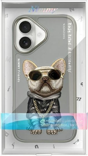 Nimmy Nimmy Handyhüllen Silikon Kunststoff Wasserdicht Graue Rückseite für iPhone 16