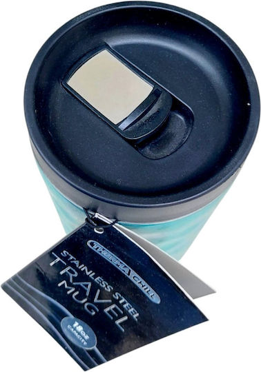 Dream House Trendy Ποτήρι Θερμός Ανοξείδωτο 500ml Πράσινο Σμαραγδί με Επιστόμιο