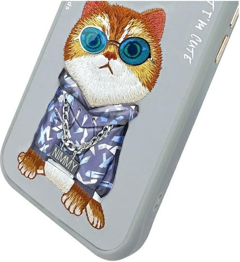 Nimmy Back Cover Σιλικόνης / Πλαστικό Αδιάβροχο Γκρι (iPhone 15)
