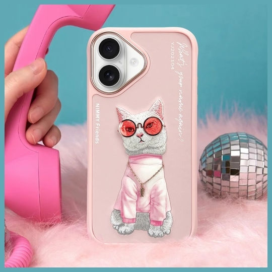 Nimmy Nimmy Handyhüllen Silikon Kunststoff Wasserdichte Rosa Rückseite für iPhone 16