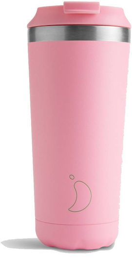 Chilly's Original Ποτήρι Θερμός Ανοξείδωτο BPA Free 500ml Pastel Pin