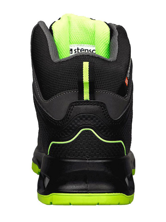 Stenso RULER MID Waterproof Work Boot Black O2 with SR Certification