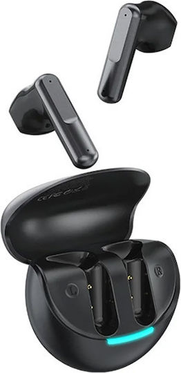 Celebrat W61 Earbud Bluetooth Handsfree Ακουστικά με Θήκη Φόρτισης Μαύρα