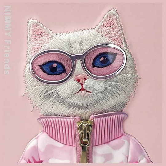Nimmy Очила Cute 2.0 Задна Корица Силиконова / Пластмасова Водоустойчива Розова Бяла Rich and Beauty (iPhone 15 Pro Max)