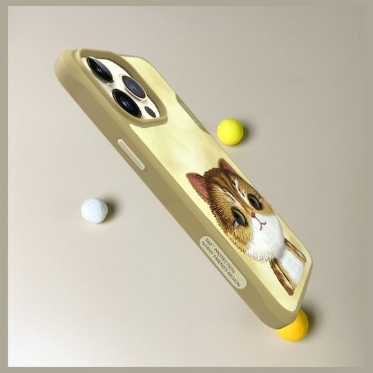 Nimmy Umschlag Rückseite Silikon / Kunststoff Wasserdicht Khaki (iPhone 15 Pro)
