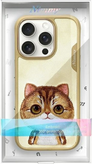 Nimmy Big Eyed Silicone Plastic Waterproof Back Cover Felinae for iPhone 16 Pro Max