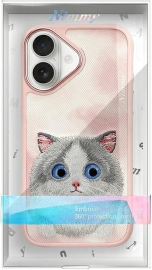 Nimmy Große Augen Rückseite Silikon Kunststoff Wasserdicht Rosa Ragdoll iPhone 16