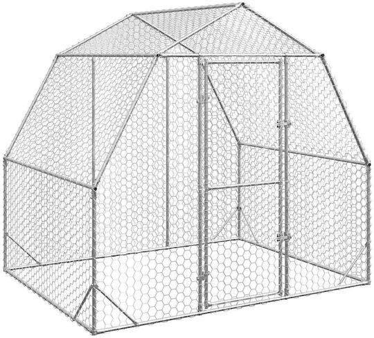 vidaXL 4104029 Verzinkter Stahlkäfig für Vögel 250cmx200cmx225cmcm.