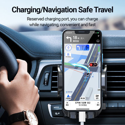 Celebrat Suport Auto pentru Telefon cu cârlige reglabile Neagră