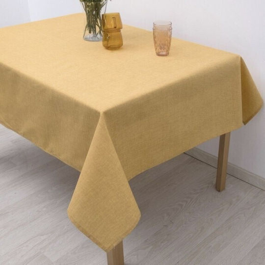 Dimeco Platzdeckchen Stoff Gelb 50x35cm 1Stück