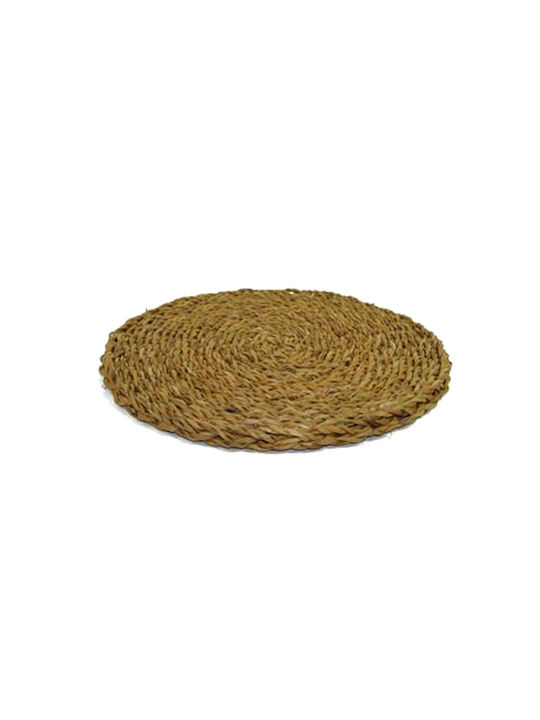 Due esse Σουπλά Στρογγυλό Ψάθινο Καφέ 40cm