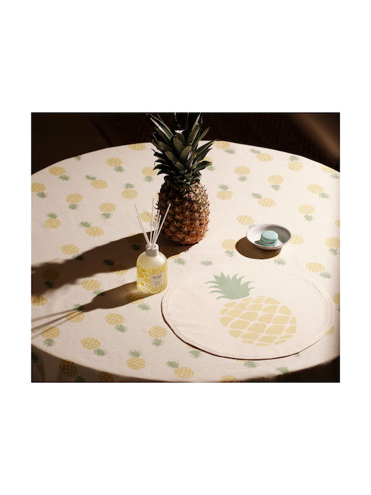 Nef-Nef Homeware Σουπλά Υφασμάτινο Πράσινο 38x38cm Φ0.38